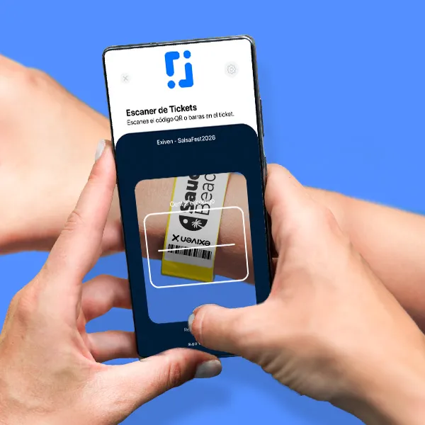 Escaneo de brazalete con smartphone