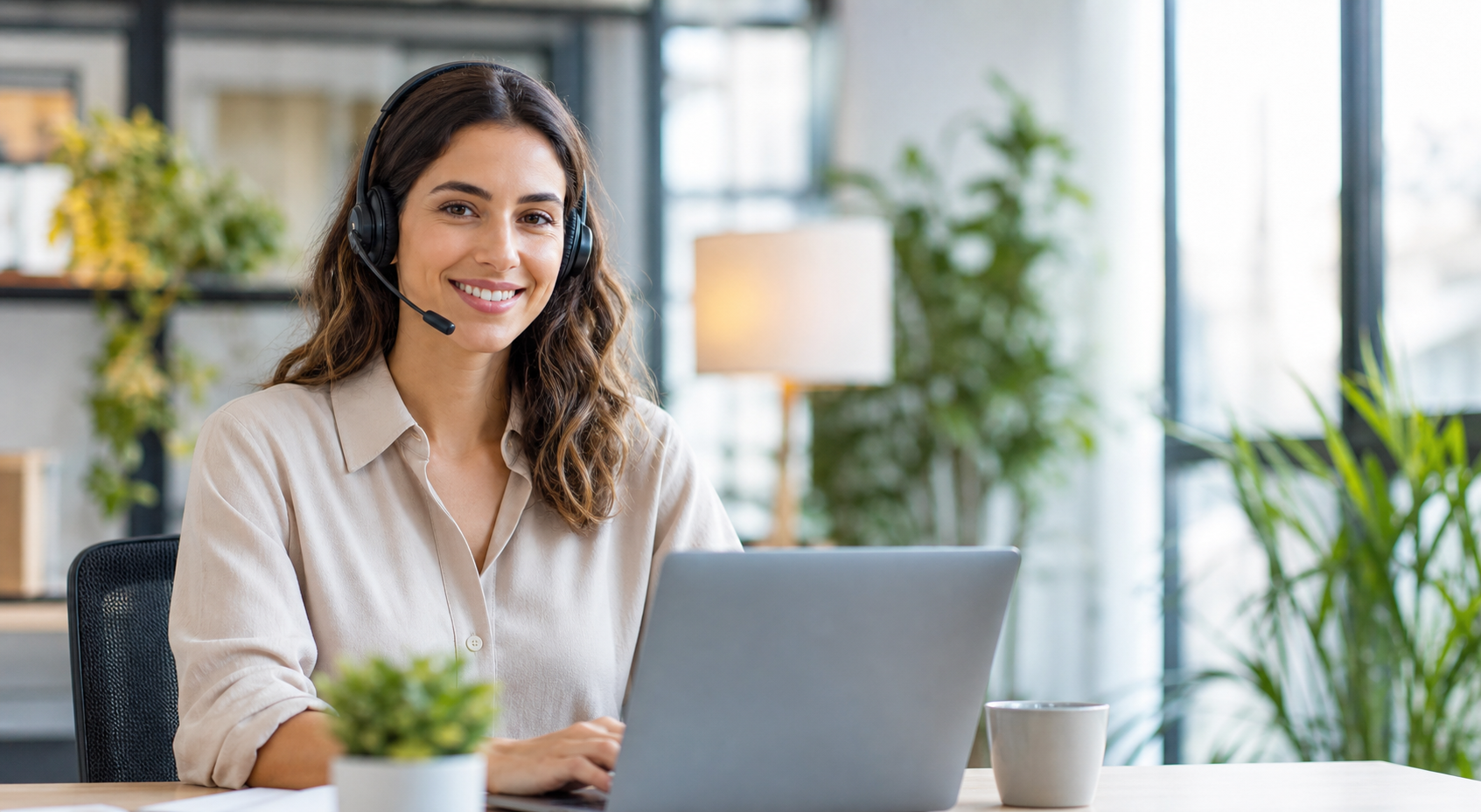 Especialista de soporte Smarticket atendiendo a un cliente